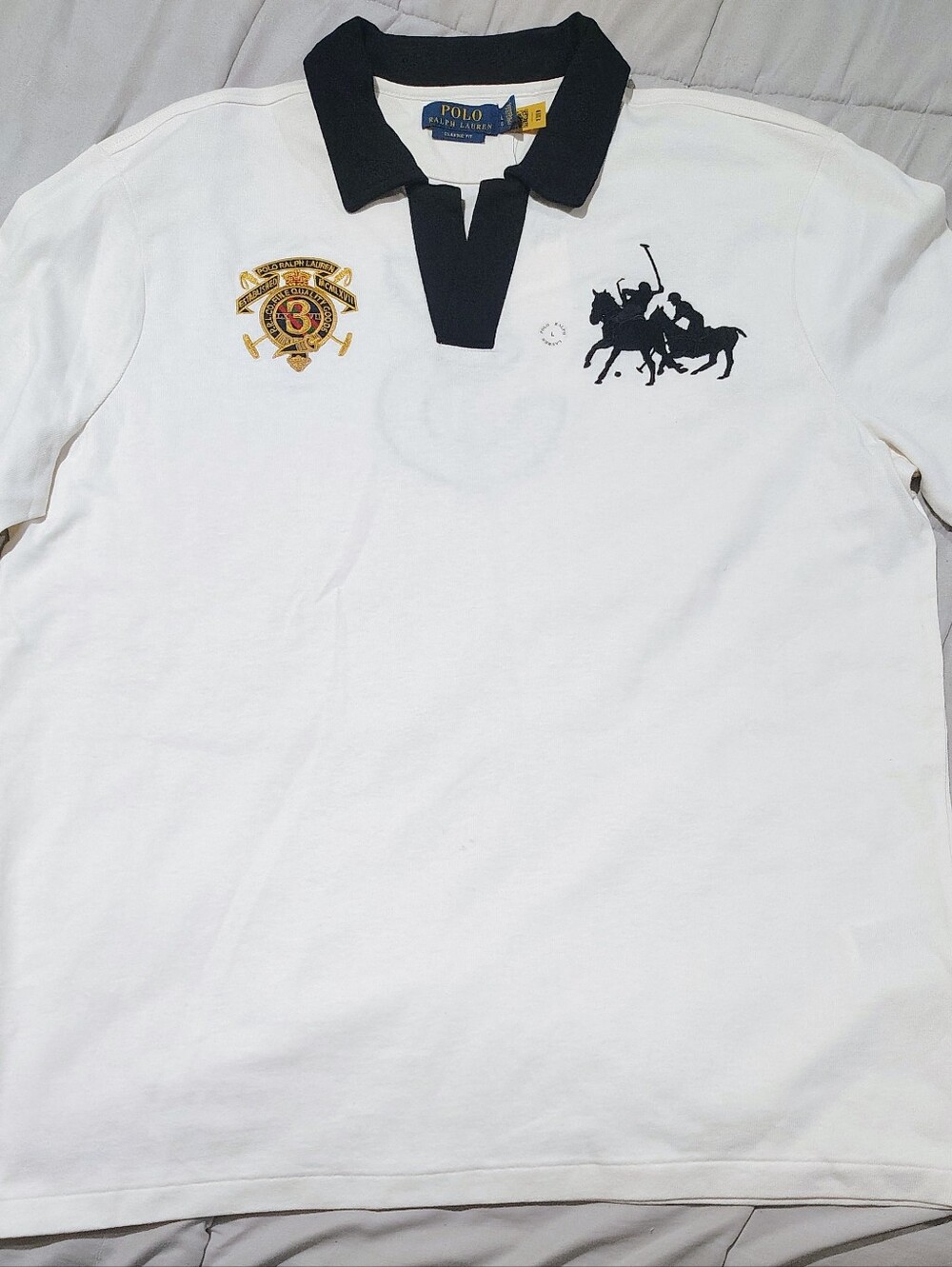 Polo Ralph Lauren Men’s Large Classic Fit Polo Shirt Big Pony Crest NWT
